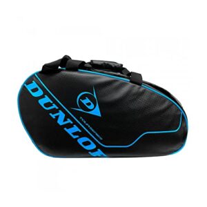 Dunlop 10316689 Tour Intro Carbon Pro Paletero Tamano mediano con 2 compartimentos Material 100 Poliester Azul 0